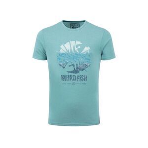 Weird Fish Mens Shatter Graphic Print T-Shirt / Blue